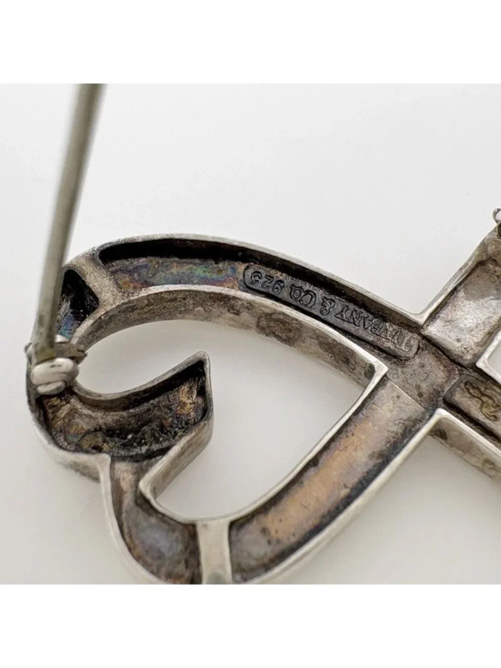 Tiffany & Co Loving Heart Brooch 925 Sterling Silver